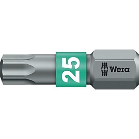 Bit Wera 867/1 BTZ, profil en étoile, T 25, longueur 25 mm