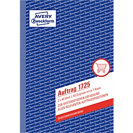 Bloc bons de commande n°1725 Avery Zweckform