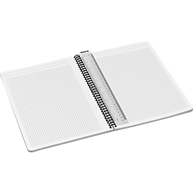 Bloc collège Office 449500 LEITZ®, format A4, PP, quadrillé, jaune