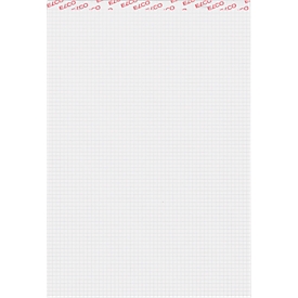 Bloc-notes ELCO, quadrillé avec interlignes de 4 mm, format A4, 100 feuilles, blanc
