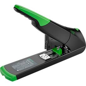 Block stapler NOVUS B 50 re+new, for staples type 23/6 to 23/13, up to 140 sheets, loading mechanism, ABS, full metal &amp; recycled plastic
