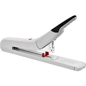 Block stapler NOVUS B 56XL, for staples type 23/8, up to 170 sheets, up to 100 staples, loading mechanism, ABS, paper stop, full metal, grey