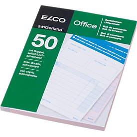 Blocs-notes autocopiants OFFICE ELCO, A6, bons de commande/bons de livraison
