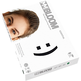 Bloom Essential Kopierpapier, DIN A4 quer, 80 g/m², reinweiss, 2500 Blatt