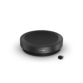 Bluetooth Freisprecheinrichtung Jabra SPEAK2 75, tragbar, bis 4 Teilnehmer, bis 30 m, bis 32 h, 4 Mikrofone, USB-C, optimiert für Microsoft Teams, dunkelgrau