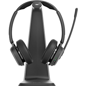 Bluetooth headset EPOS Impact 1061T headset, binauraal, MS Teams geoptimaliseerd, tot 30 m, zwart
