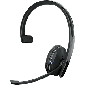 Bluetooth Headset EPOS | Sennheiser ADAPT 230, monaural, UC-optimiert, zertifiziert für Microsoft Teams®, bis 20 m, bis 27 h, mit USB-Dongle, schwarz