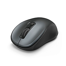 Bluetooth muis hama Canosa, voor links- en rechtshandigen, bereik tot 8 m, USB nano-ontvanger, 3 knoppen &amp; scrollwiel, 800-1600 dpi, batterij, antraciet