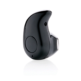 Bluetooth Ohrhörer Wireless Business, 10 m, integriertes Mikrofon, inkl. Tasche & USB-Kabel, Werbedruck 40 x 50 mm