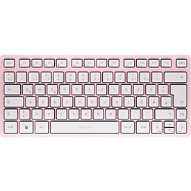 Bluetooth Tastatur Cherry KW 7100 Mini BT Cherry Blossom, Multi-Device, kompaktes Format, inkl. Transporttasche