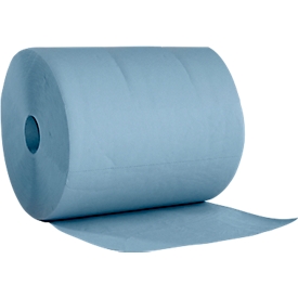Bobines d'essuie-tout en papier Basic-Line WIPEX, double épaisseur, 500 feuilles par rouleau, 2 rouleaux
