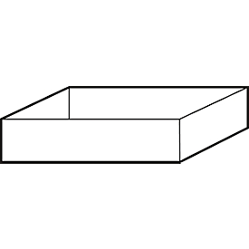 Bodemopvangbak Abz voor asecos veiligheidskasten van de series Q30, Q90, S90 en K90, polypropyleen, grijs, B 449 x D 505 x H 94 mm, 11 l