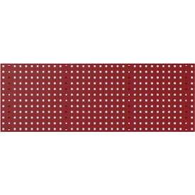 Bodempaneel Perfo 1300, gatgrootte 9,2 x 9,2 mm, B 1300 x D 13 x H 457 mm, gepoedercoat plaatstaal, paars RAL 3004