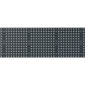 Bodempaneel Perfo 1300, gatgrootte 9,2 x 9,2 mm, B 1300 x D 13 x H 457 mm, plaatstaal met poedercoating, antracietgrijs RAL 7016