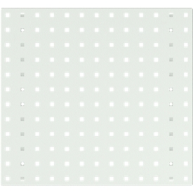 Bodempaneel Perfo S, gatgrootte 9,2 x 9,2 mm, B 495 x D 13 x H 457 mm, gepoedercoat plaatstaal, lichtgrijs RAL 7035