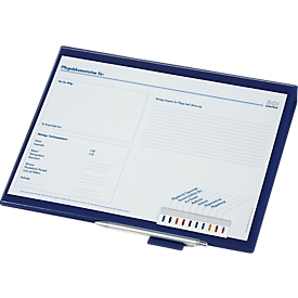 BOI patiëntendocumentatiemap, DIN A4, tot 200 vel, 2-rings mechanisme, signalisatiestrook en penhouder, blauw, 10 stuks