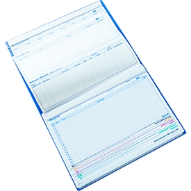 BOI patiëntendocumentatiemap Professional Line, DIN A4, transparante vakken, 10-kleurig tabsysteem, 4 nietmechanismen, blauw, 10 stuks