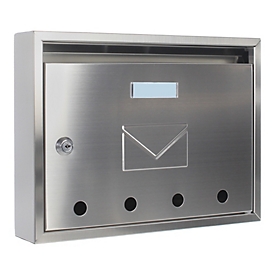 Boîte aux lettres Imola, fenêtre de contrôle, acier inoxydable