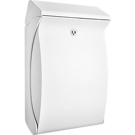 Boîte aux lettres Swing, entrée de courrier format C4, verrouillable, blanc