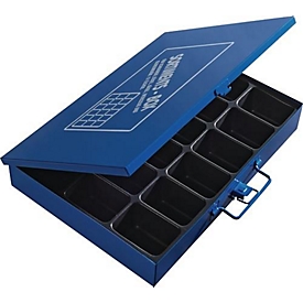 Boîte de rangement L330 x P240 x H50 mm, 18 compartiments, sans étiquette