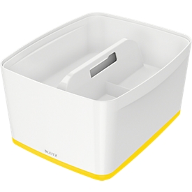 Boîte de rangement Leitz MyBox, DIN A4, pour les ustensiles, blanc/jaune