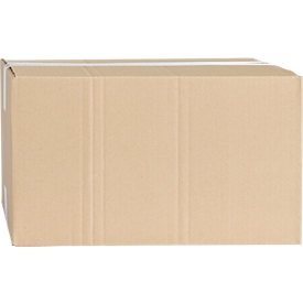 Boîtes pliantes en carton ondulé, 1 cannelure, L 400 x l 300 x H 200 mm