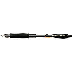 Bolígrafo Pilot Gel BL-G2-7 negro, diámetro de bola 0.7mm, trazo 0.4mm