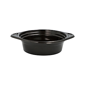 Bols à soupe Papstar Circulware by Havel, 500 ml, réutilisables, ronds, adaptés au micro-ondes & au lave-vaisselle, recyclables, Ø 156 x H 45 mm, PP, noir, 12 pièces