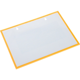 Bolsillo para formularios/albaranes, magnético, 10 unidades, amarillo