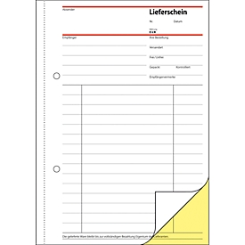 Bons de livraison avec accusé de réception SD011 sigel®, format A5 portrait, papier autocopiant