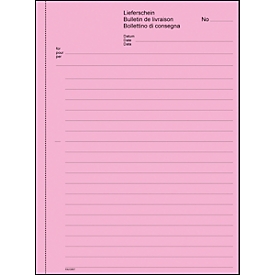 Bons de livraison Favorit, 100 x 2 feuilles