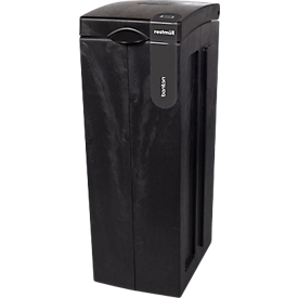 BonTon Abfalltrennsystem Rest-Abfall, 70 Liter, recyceltes Polypropylen, einzigartiges Design, B 280 x T 430 x H 771 mm, grau