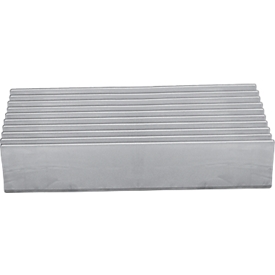Bordures pour grille de sol Yoga Rost®, argent, 10 p.