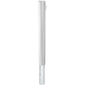 Borne en inox Plus, amovible, serrure à cylindre, cylindre à clés multiples, pieu d'ancrage inclus