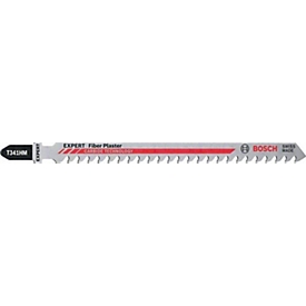 BOSCH decoupeerzaagblad T 341 TCT, voor abrasieve bouwmaterialen, L 132 mm, hardmetaaltechnologie, T-schacht, 3 stuks