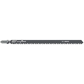 BOSCH decoupeerzaagblad T 744 D, HCS, L 180 mm, tandsteek 4 mm, set/geslepen, 3 stuks