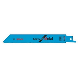 BOSCH Lame de scie sabre S 925 VF, Heavy for Metal, BIM, à denture variable, TPI 10/14, L 150 mm x l 19 mm, 5 pièces