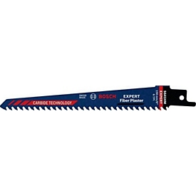 Bosch Säbelsägeblatt Expert Fiber Plaster S 641 HM, L 150 mm, B 19 mm, Carbide Technology, für Faser- und Gipsmaterial