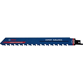 Bosch Säbelsägeblatt Expert Hollow Brick S1543HM, für Hohlziegel, L 240 x B 23 mm, TPI 2, Carbide-Technologie, 10 Stück