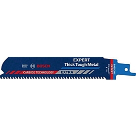 Bosch Säbelsägeblatt S955CHC, Expert Thick Tough Metal, L 150 mm, B 25 mm, TPI 8, Hartmetallzähne