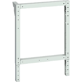 Bott cubio Werkbankfuß, höhenverstellbar, Stahlblech, B 80 x T 650 x H 700 - 1100 mm, lichtgrau RAL 7035