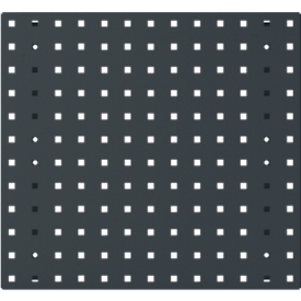 Bott Lochplatte Perfo S, Lochgröße 9,2 x 9,2 mm, B 495 x T 13 x H 457 mm, Stahlblech pulverbeschichtet, anthrazitgrau RAL 7016