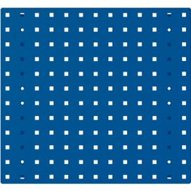 Bott Lochplatte Perfo S, Lochgröße 9,2 x 9,2 mm, B 495 x T 13 x H 457 mm, Stahlblech pulverbeschichtet, enzianblau RAL 5010