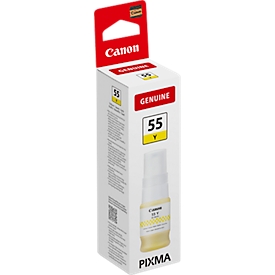 Bouteille d'encre originale Canon GI-55 Y (6291C001), 40 ml, jusqu'à 3000 pages, jaune
