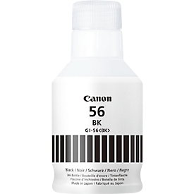 Bouteille d'encre originale Canon GI-56BK, pack individuel, noir