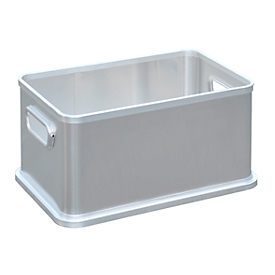 Box, aluminium, without lid, 120 l