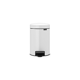Brabantia 112126 Mülleimer 3 l Rund Weiß 11 21 26