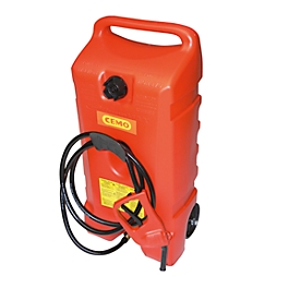 Brandstofwagen CEMO, sproeierpomp, 53 l, hard polyethyleen, B 870 x D 420 x H 330 mm
