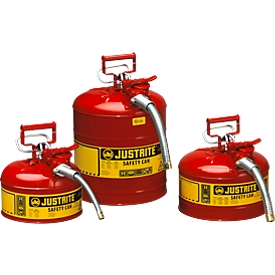 Brandveilige afvalbak type II van plaatstaal, 4,0 l