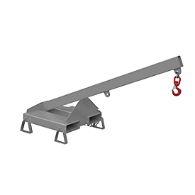 Bras de levage pour chariot élévateur, LA 25 - 1,0, gris RAL 7005